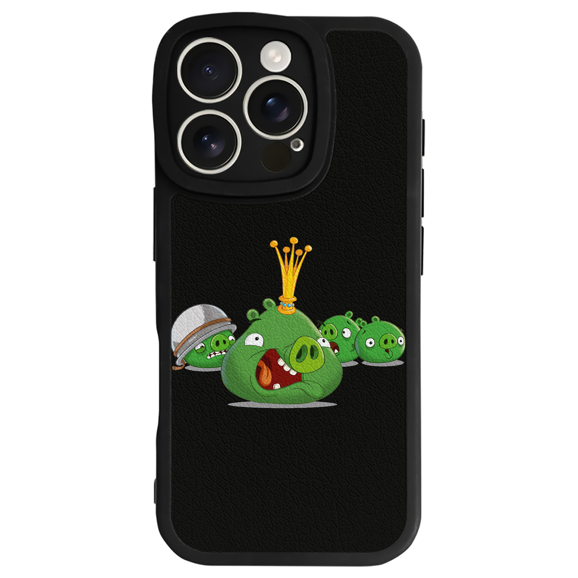 （画像用） Angry Birds アングリーバード 【iPhone 16シリーズ対応】シリコンスマホケース（レザー調） 材質：シリコン